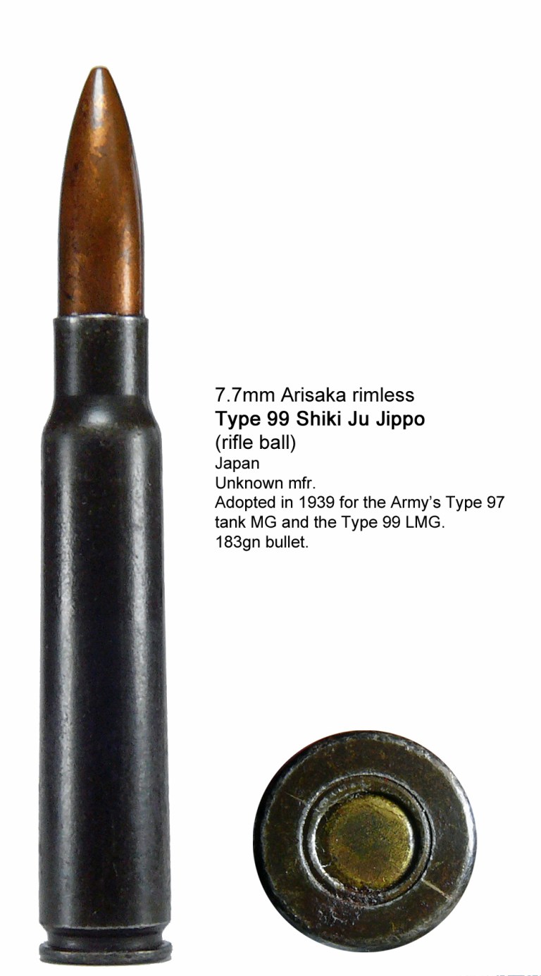 (107) 7.7mm Japanese Rimless – Military Cartridges